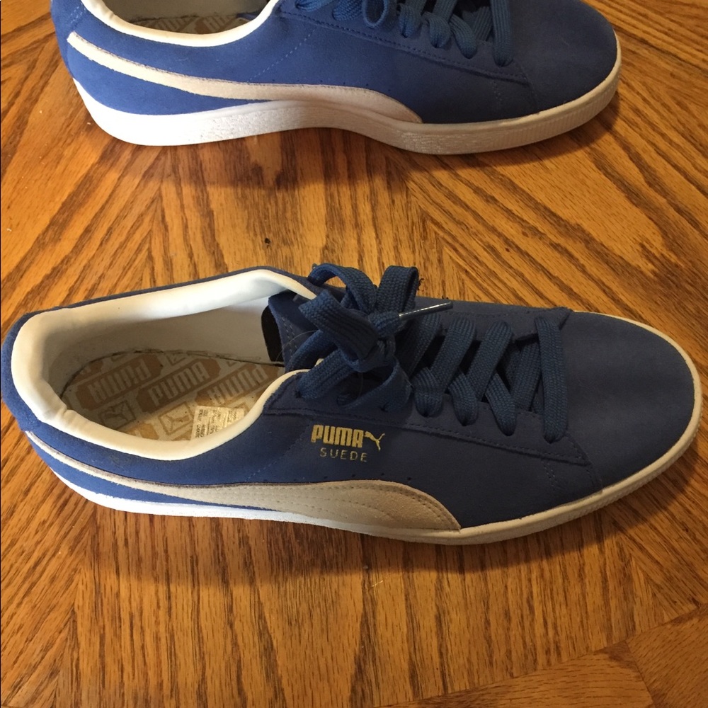 Blue suede puma’s size 10 men’s
